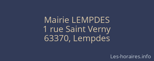 Mairie LEMPDES