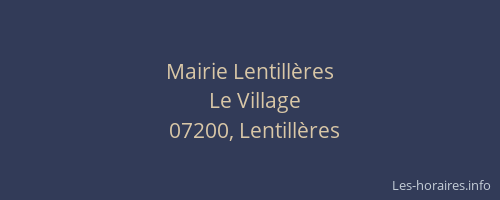 Mairie Lentillères
