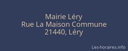 Mairie Léry