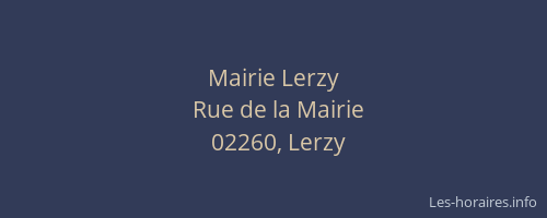 Mairie Lerzy