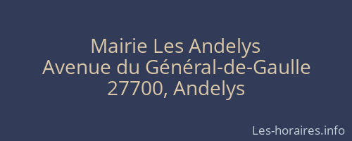Mairie Les Andelys