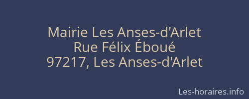 Mairie Les Anses-d'Arlet