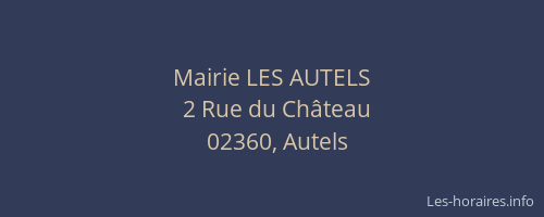 Mairie LES AUTELS