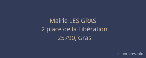 Mairie LES GRAS