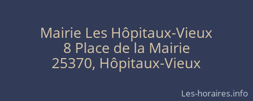Mairie Les Hôpitaux-Vieux