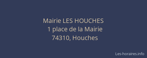 Mairie LES HOUCHES