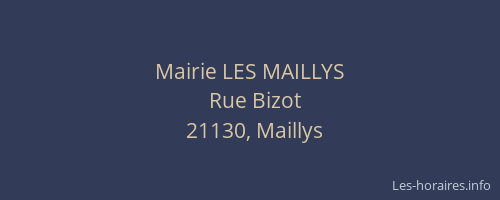 Mairie LES MAILLYS