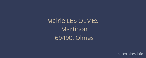 Mairie LES OLMES