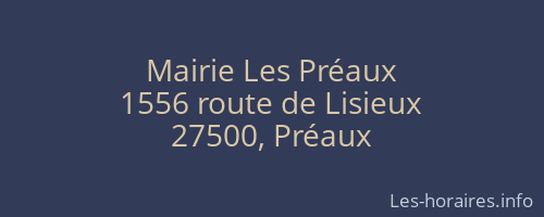 Mairie Les Préaux