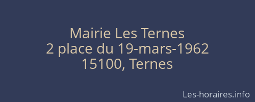 Mairie Les Ternes