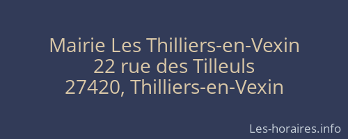 Mairie Les Thilliers-en-Vexin