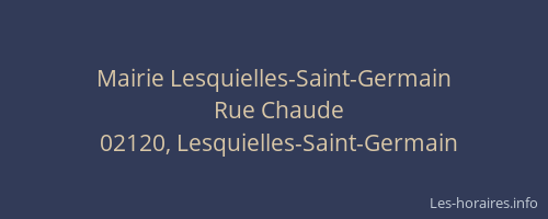 Mairie Lesquielles-Saint-Germain