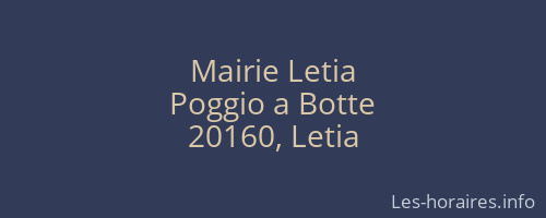 Mairie Letia