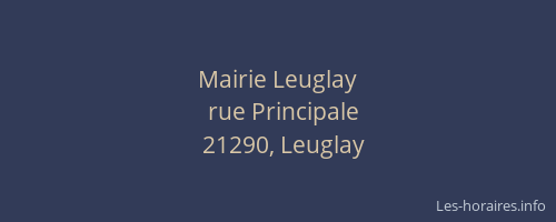 Mairie Leuglay