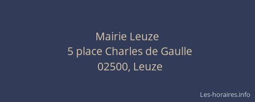 Mairie Leuze