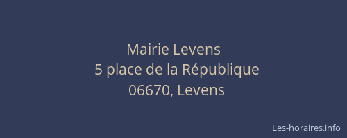 Mairie Levens