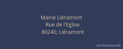 Mairie Liéramont