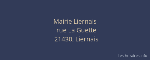 Mairie Liernais