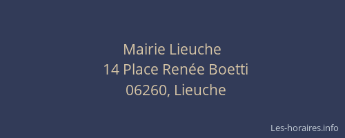 Mairie Lieuche