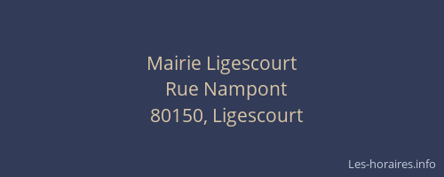 Mairie Ligescourt