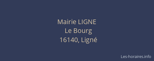 Mairie LIGNE