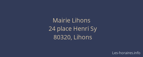 Mairie Lihons