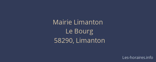 Mairie Limanton
