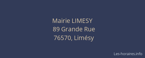 Mairie LIMESY