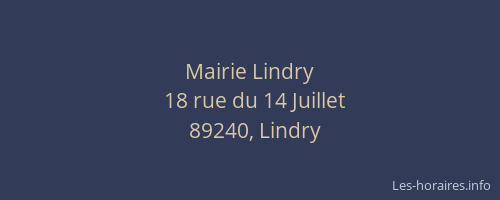 Mairie Lindry