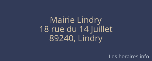 Mairie Lindry