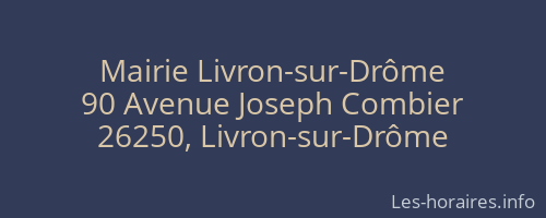 Mairie Livron-sur-Drôme