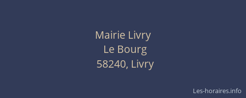 Mairie Livry