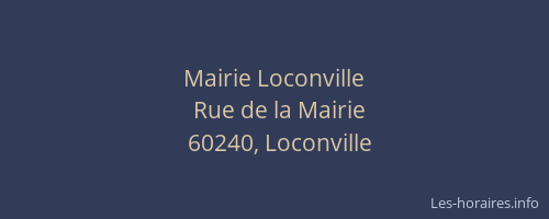 Mairie Loconville