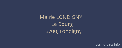 Mairie LONDIGNY