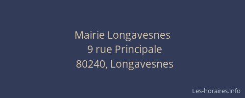 Mairie Longavesnes