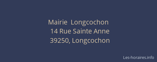 Mairie  Longcochon