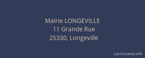 Mairie LONGEVILLE