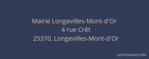 Mairie Longevilles-Mont-d'Or