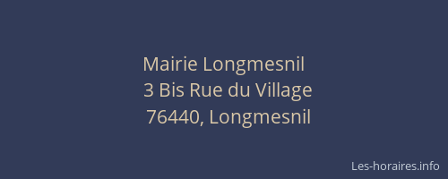 Mairie Longmesnil