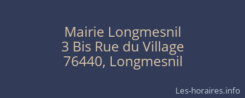 Mairie Longmesnil