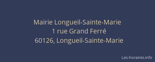 Mairie Longueil-Sainte-Marie