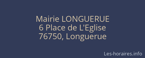 Mairie LONGUERUE