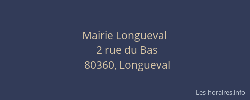 Mairie Longueval