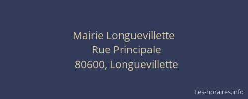 Mairie Longuevillette