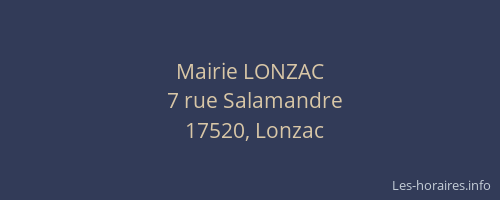 Mairie LONZAC