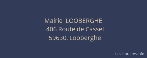 Mairie  LOOBERGHE