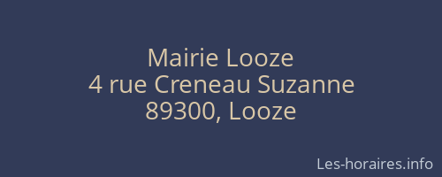 Mairie Looze