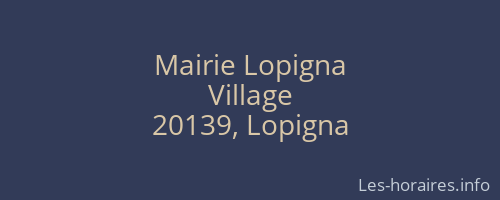 Mairie Lopigna