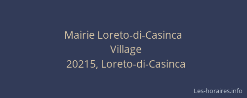 Mairie Loreto-di-Casinca