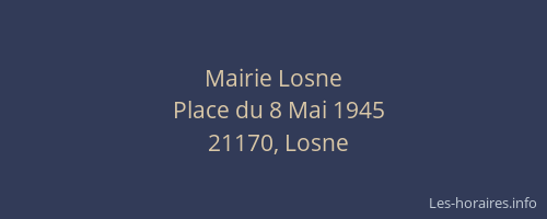 Mairie Losne
